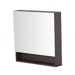 Stella Walnut PVC 750 Mirror Cabinet